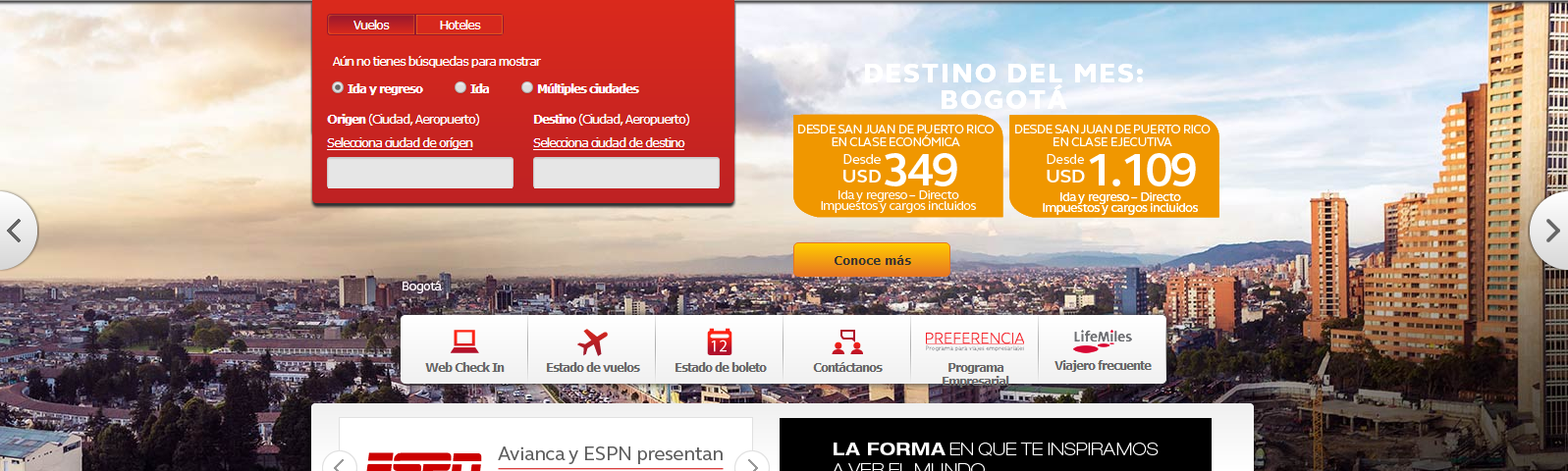哥伦比亚航空公司官网